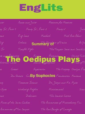 cover image of EngLits: Oedipus Plays